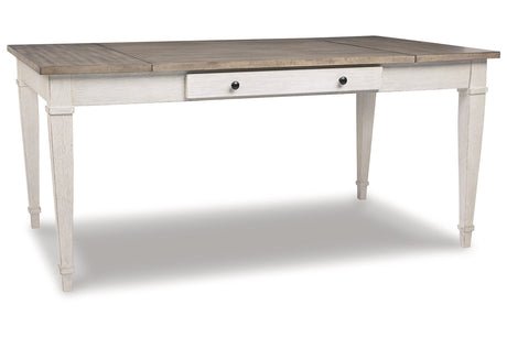 Skempton White/Light Brown Dining Table from Ashley - Luna Furniture
