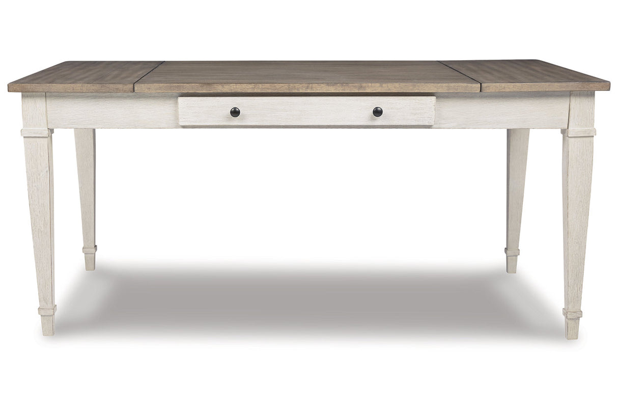 Skempton White/Light Brown Dining Table from Ashley - Luna Furniture