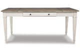 Skempton White/Light Brown Dining Table from Ashley - Luna Furniture