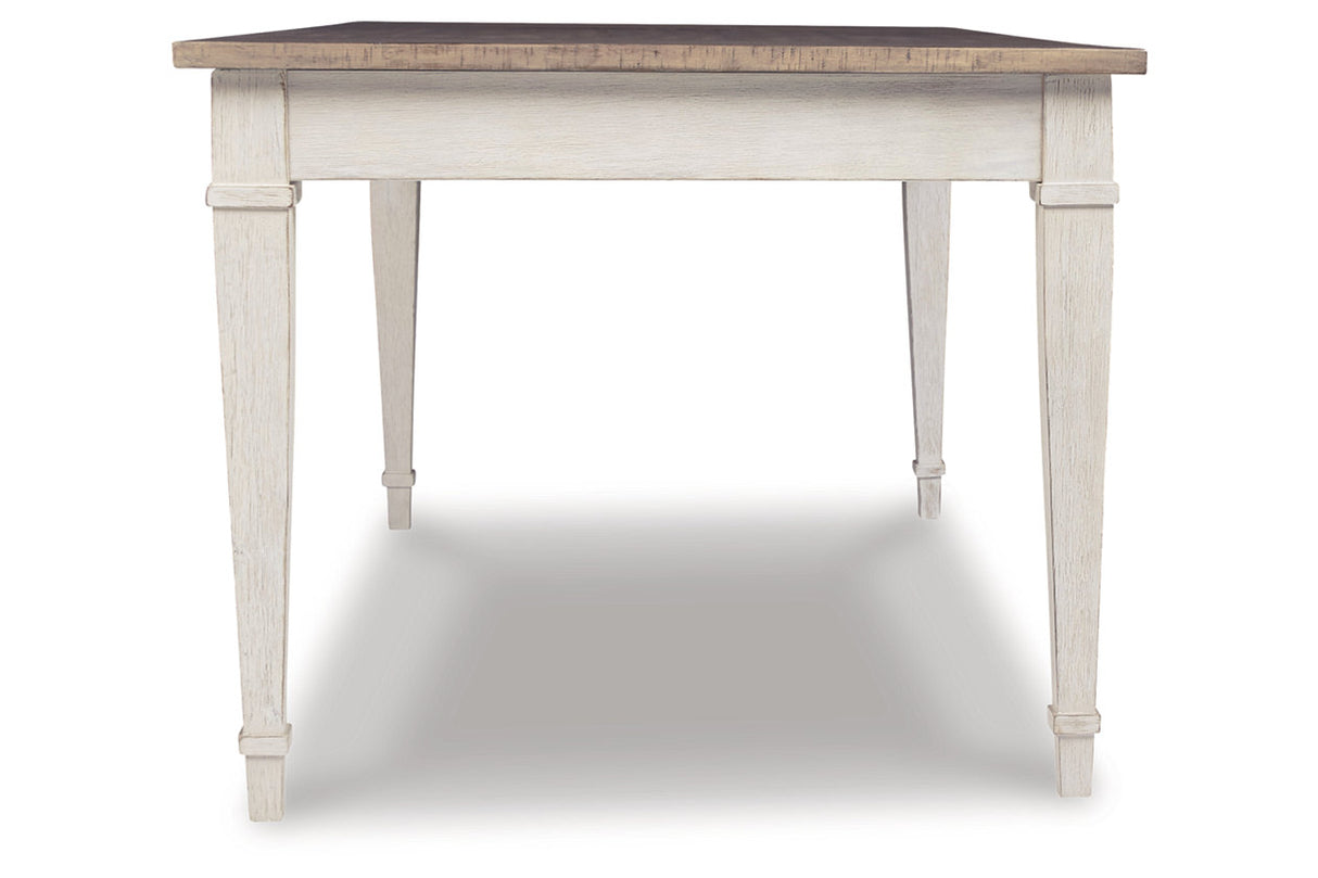 Skempton White/Light Brown Dining Table from Ashley - Luna Furniture