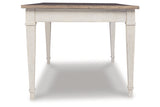 Skempton White/Light Brown Dining Table from Ashley - Luna Furniture
