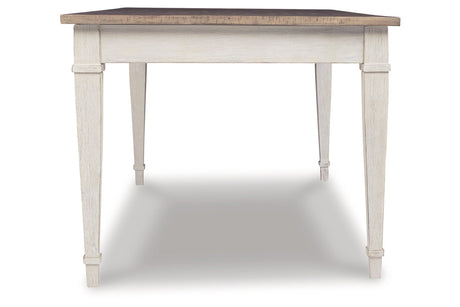 Skempton White/Light Brown Dining Table from Ashley - Luna Furniture