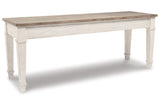 Skempton White/Light Brown Storage Bench from Ashley - Luna Furniture