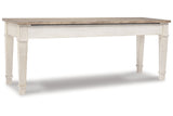 Skempton White/Light Brown Storage Bench from Ashley - Luna Furniture
