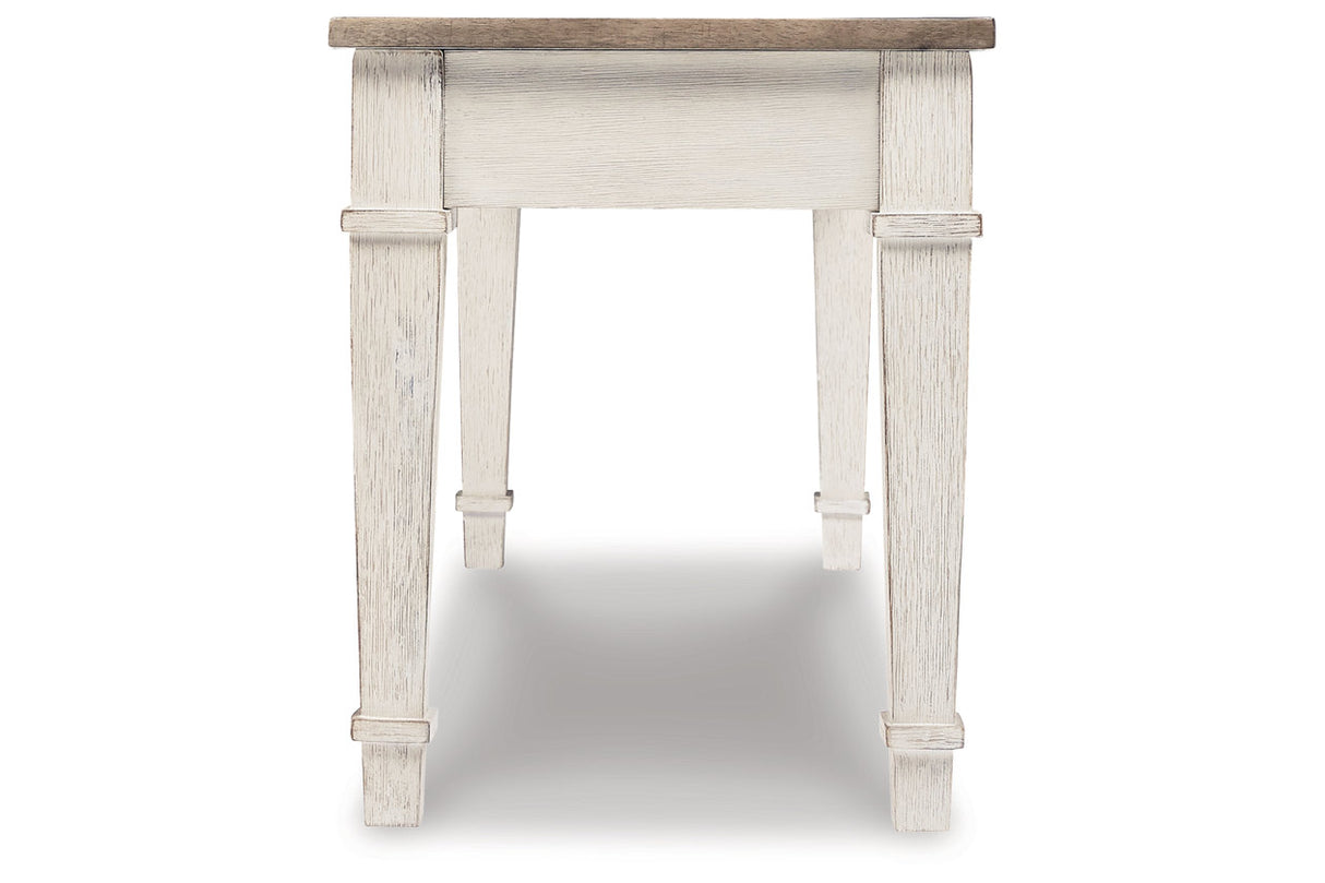 Skempton White/Light Brown Storage Bench from Ashley - Luna Furniture