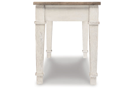 Skempton White/Light Brown Storage Bench from Ashley - Luna Furniture