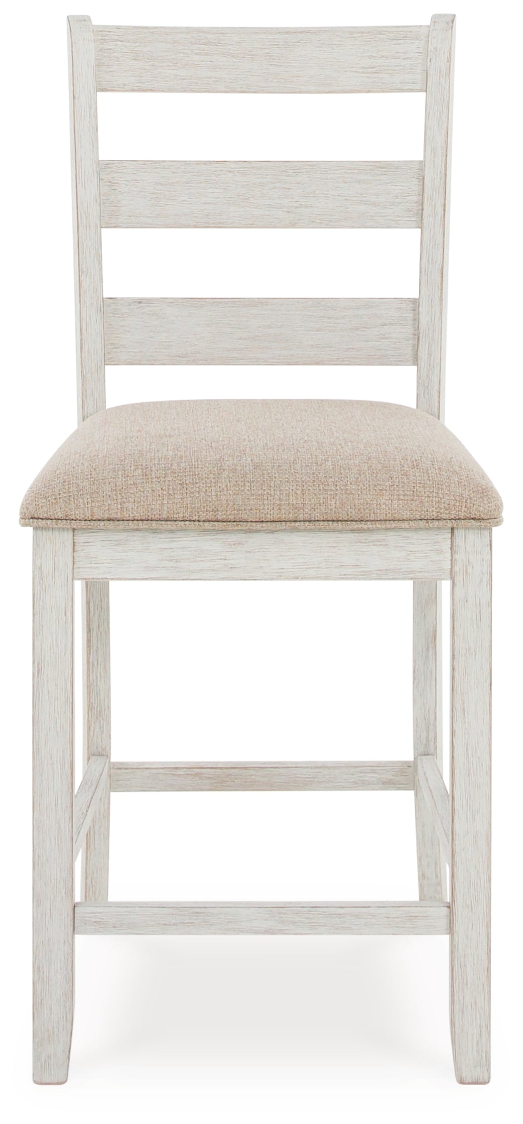 Skempton White/Light Brown White/Light 7-Piece Brown Counter Height Set from Ashley - Luna Furniture