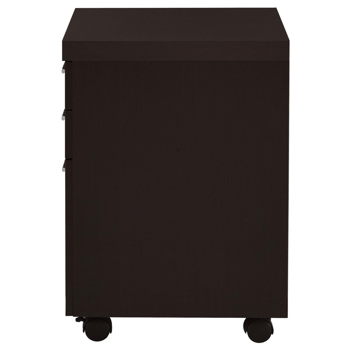 Skylar Cappuccino 3-Drawer Mobile File Cabinet from Coaster - Luna Furniture