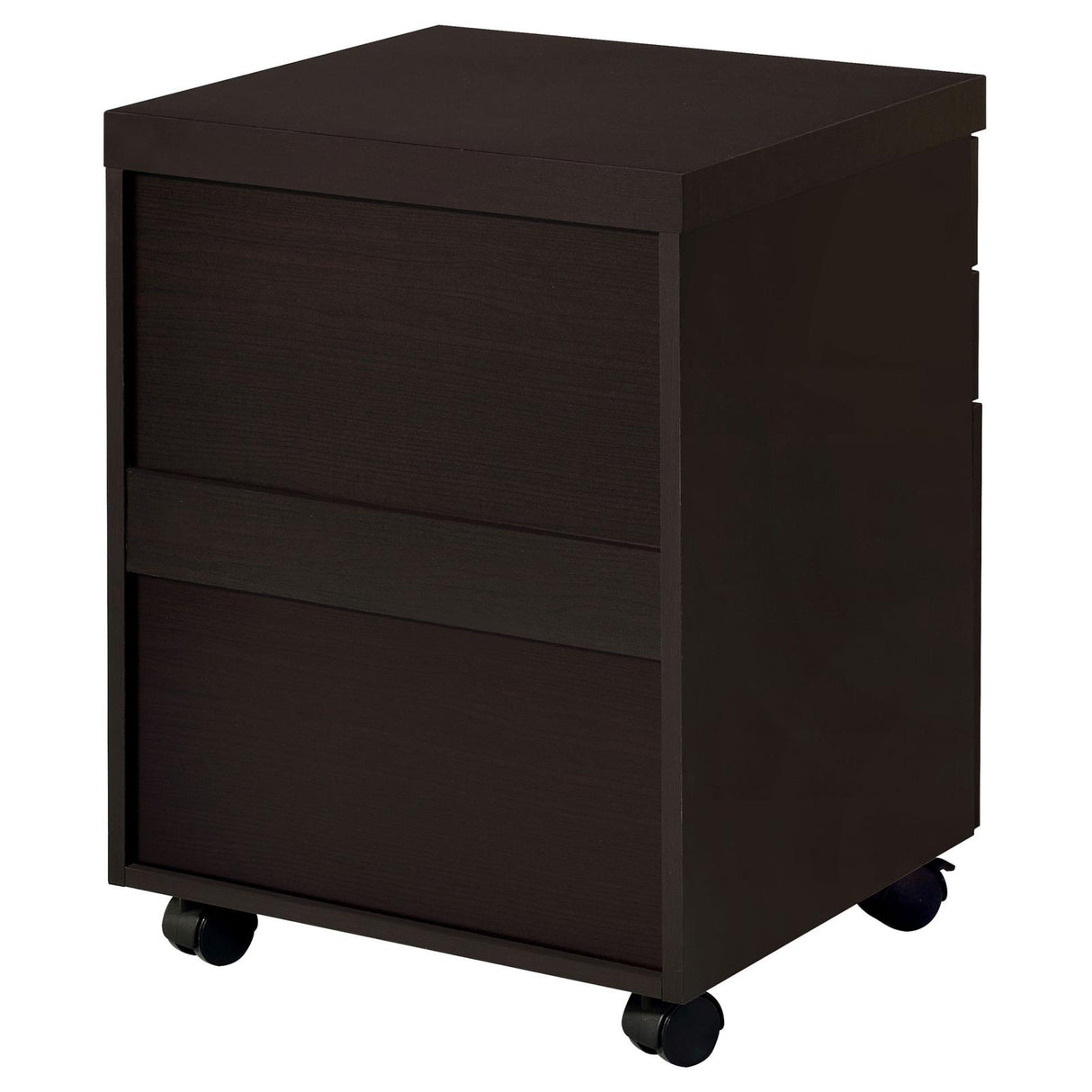 Skylar Cappuccino 3-Drawer Mobile File Cabinet from Coaster - Luna Furniture