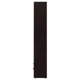 Skylar Cappuccino 5-Shelf Bookcase with Storage Drawer from Coaster - Luna Furniture