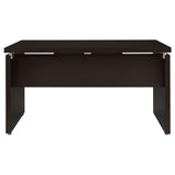 Skylar Cappuccino Computer Desk with Keyboard Drawer from Coaster - Luna Furniture