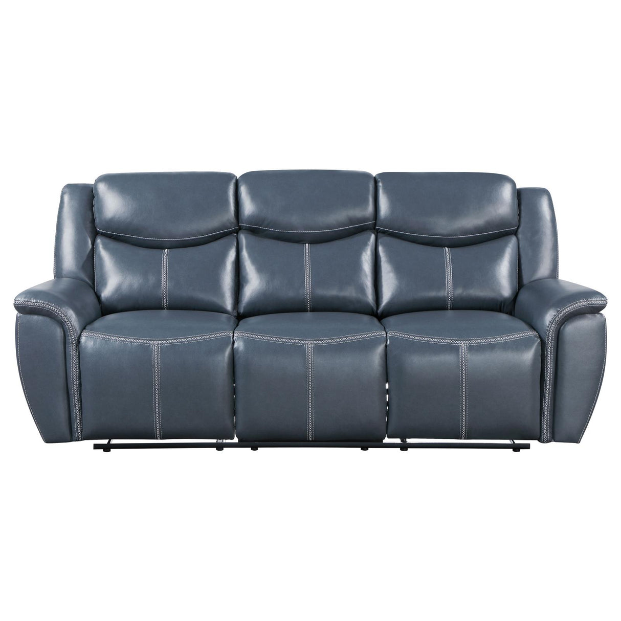 Sloane Blue 2-Piece Upholstered Motion Reclining Sofa Set from Coaster - Luna Furniture