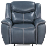 Sloane Blue Upholstered Motion Reclining Living Room Set from Coaster - Luna Furniture