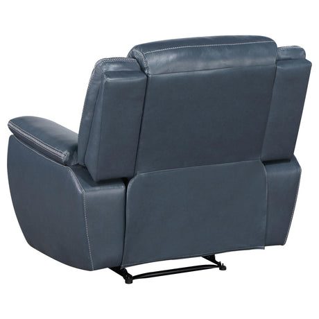 Sloane Blue 3-Piece Upholstered Motion Reclining Sofa Set from Coaster - Luna Furniture