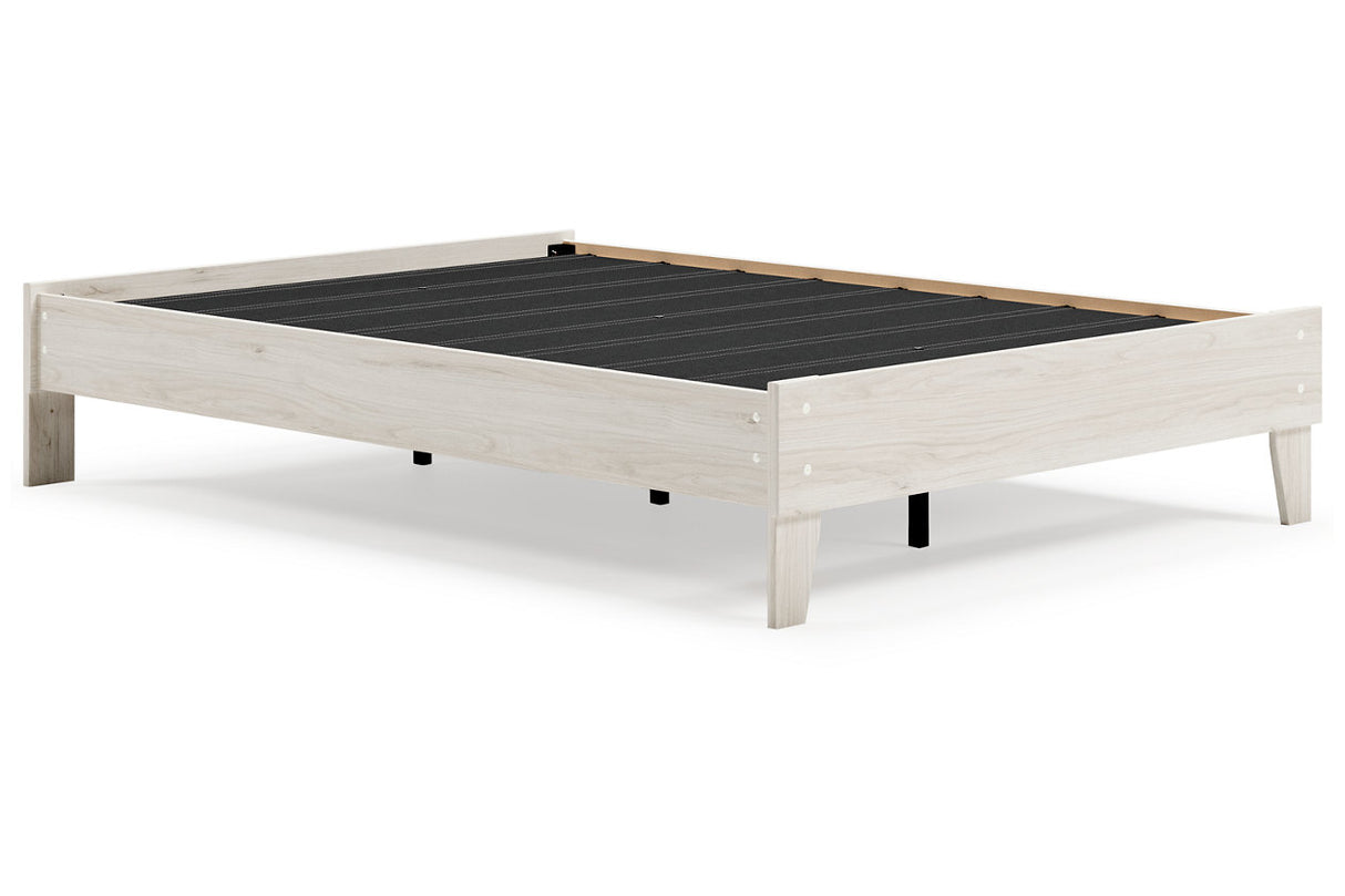 Socalle Light Natural Full Platform Base Bed from Ashley - Luna Furniture