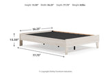Socalle Light Natural Full Platform Base Bed from Ashley - Luna Furniture