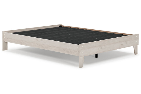 Socalle Light Natural Queen Platform Base Bed