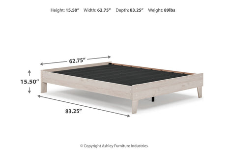Socalle Light Natural Queen Platform Base Bed from Ashley - Luna Furniture