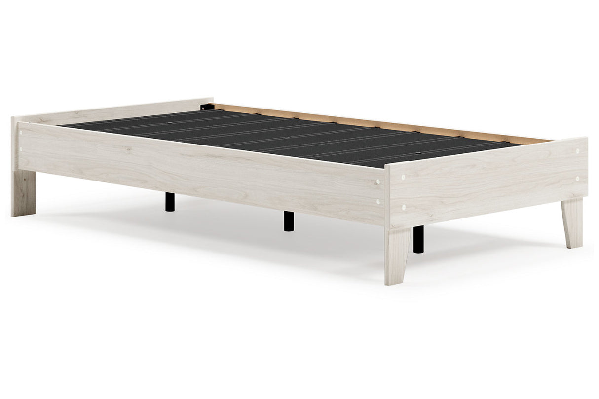 Socalle Light Natural Twin Platform Base Bed from Ashley - Luna Furniture