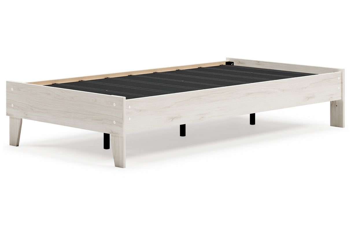 Socalle Light Natural Twin Platform Base Bed from Ashley - Luna Furniture