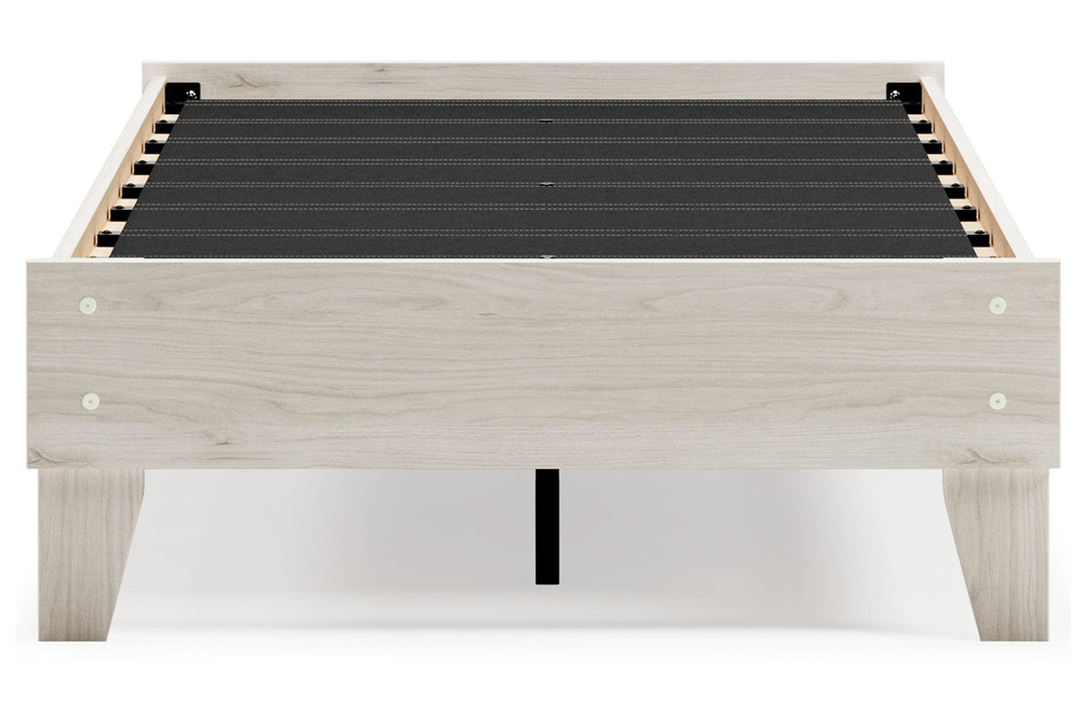Socalle Light Natural Twin Platform Base Bed from Ashley - Luna Furniture