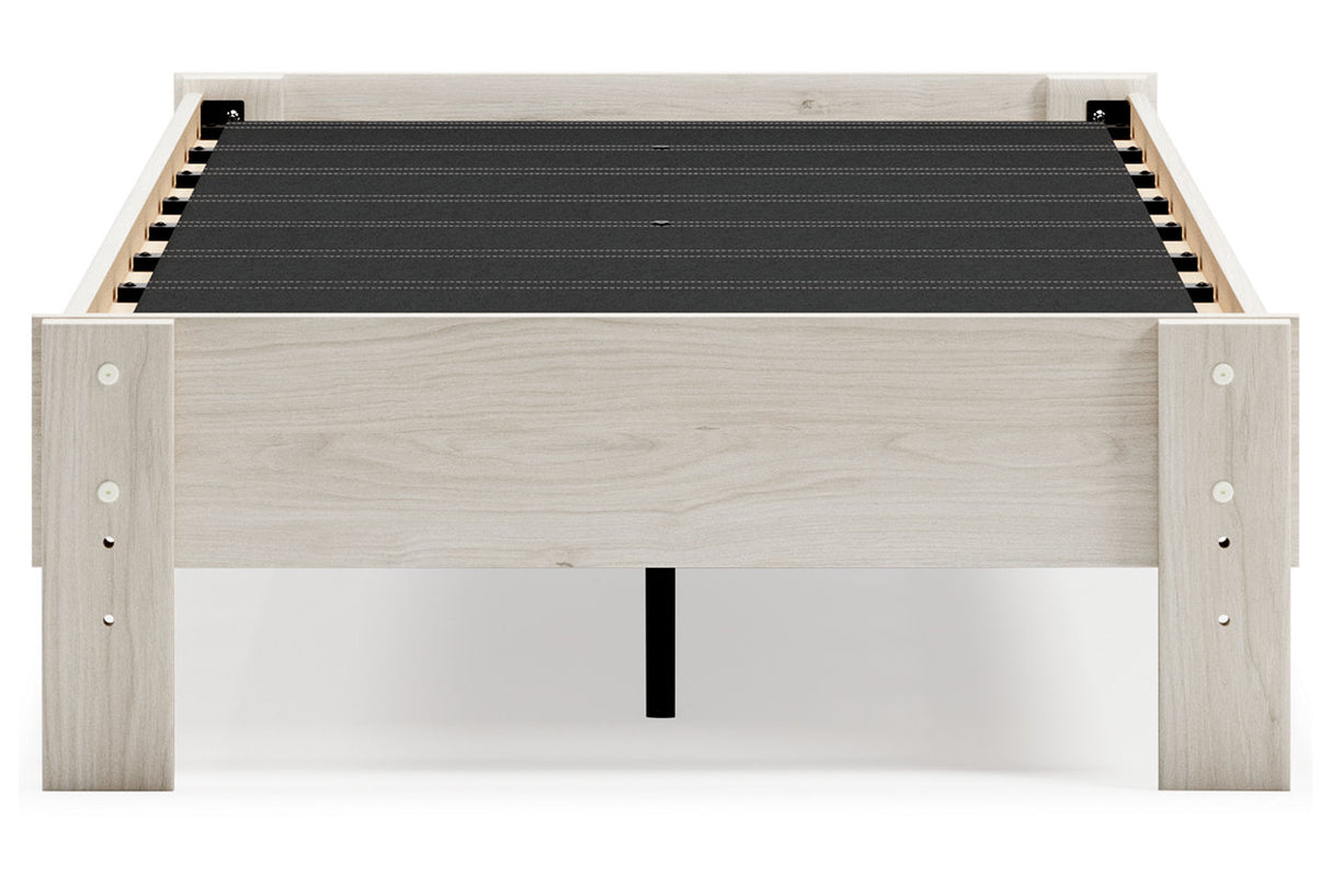 Socalle Light Natural Twin Platform Base Bed from Ashley - Luna Furniture