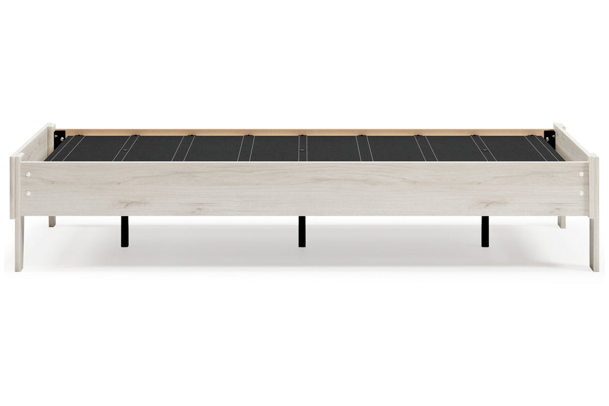 Socalle Light Natural Twin Platform Base Bed from Ashley - Luna Furniture