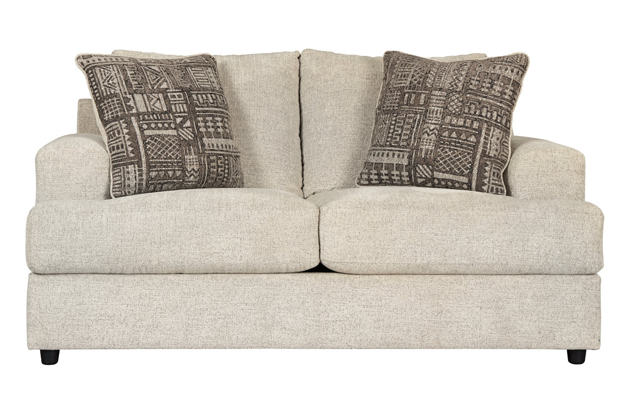 Soletren Stone Loveseat from Ashley - Luna Furniture