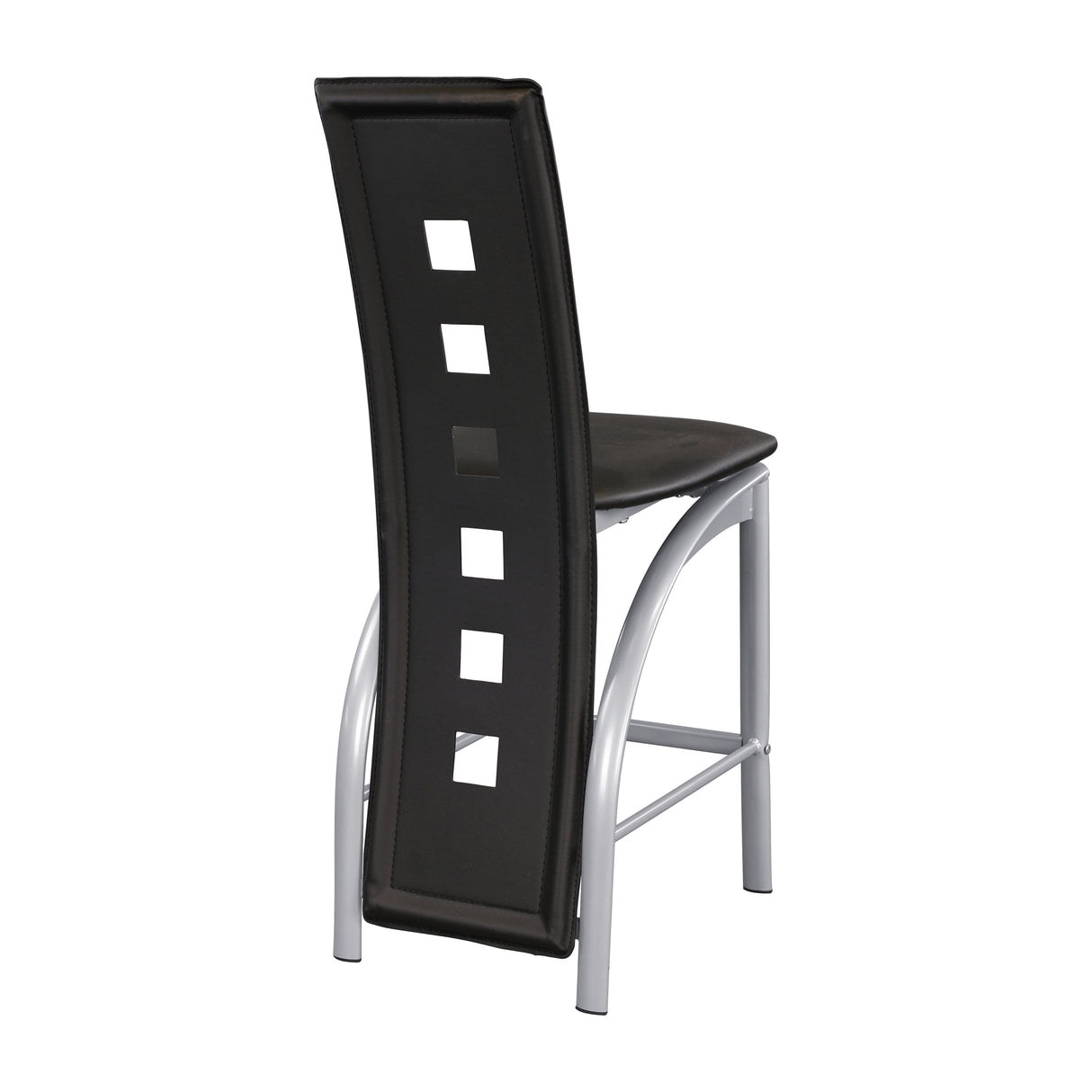 Sona Black/Silver Counter Height Chair, Set of 2 from Homelegance - Luna Furniture
