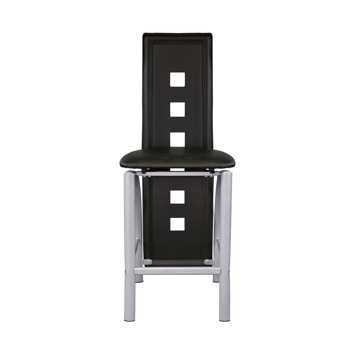Sona Black/Silver Counter Height Chair, Set of 2 from Homelegance - Luna Furniture