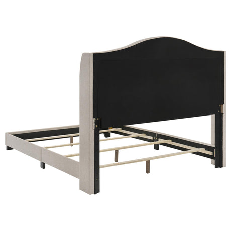 Sonoma Beige Camel Back Eastern King Bed from Coaster - Luna Furniture