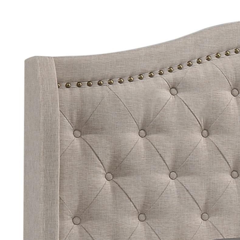 Sonoma Beige Camel Back Eastern King Bed from Coaster - Luna Furniture