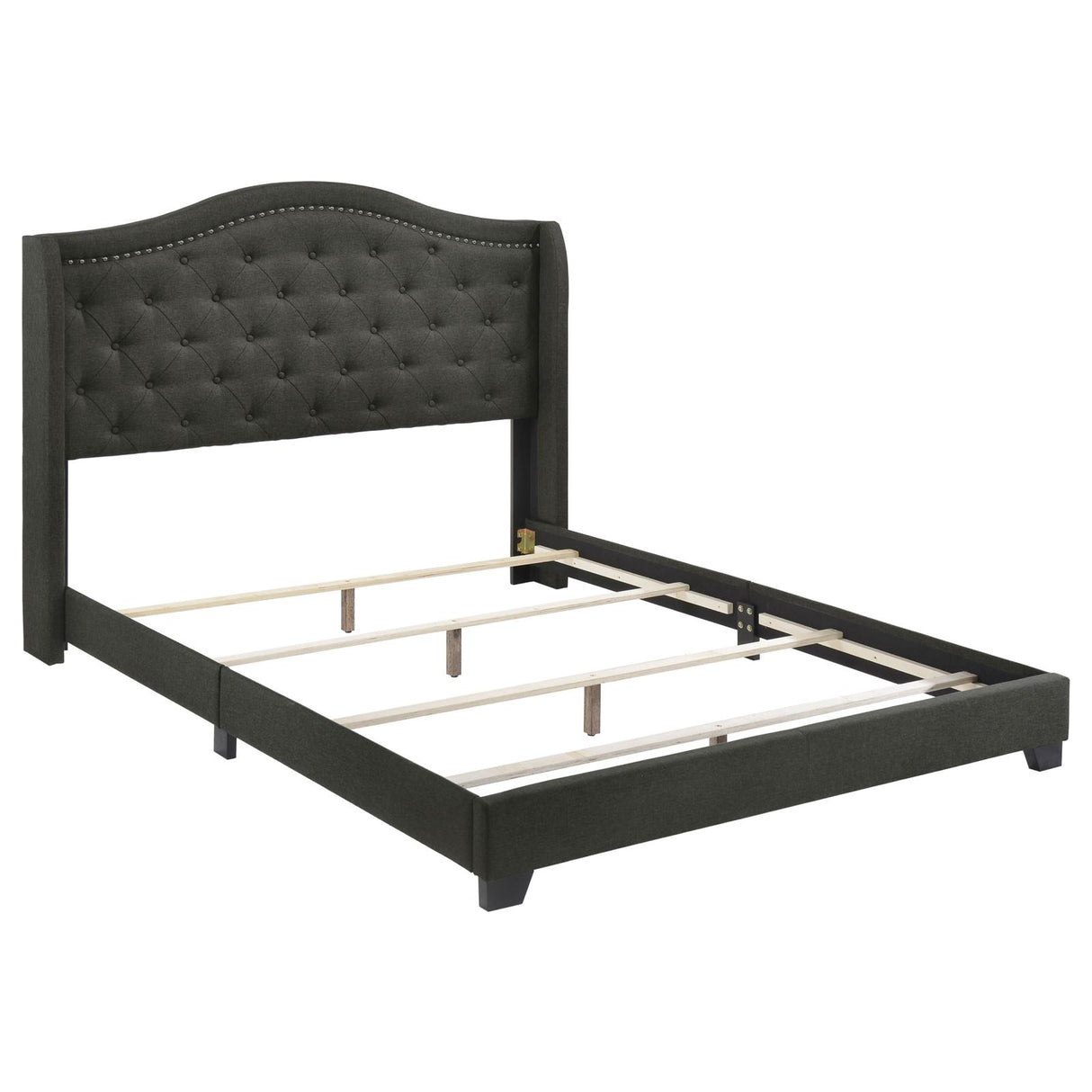 Sonoma Gray Camel Back Eastern King Bed from Coaster - Luna Furniture