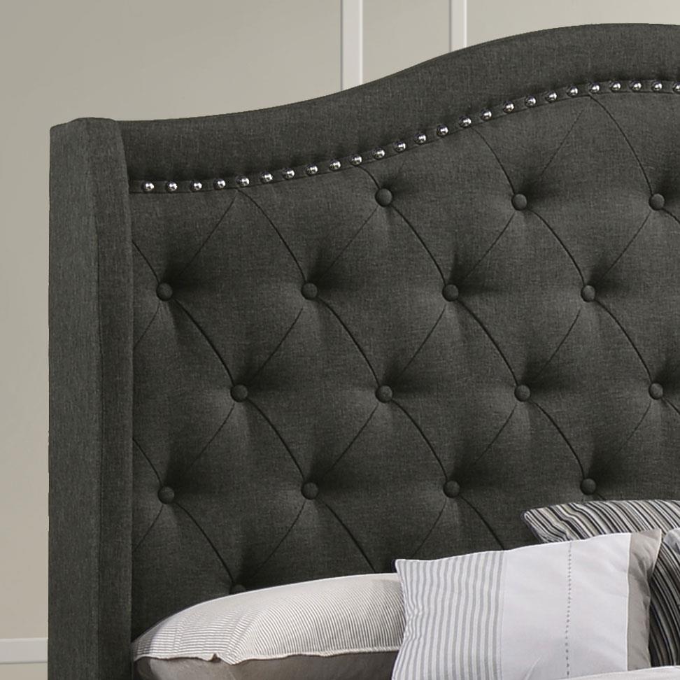 Sonoma Gray Camel Back Eastern King Bed from Coaster - Luna Furniture