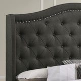 Sonoma Gray Camel Back Queen Bed from Coaster - Luna Furniture