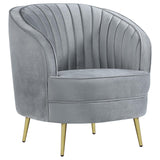 Sophia Gray and Gold Upholstered Chair from Coaster - Luna Furniture