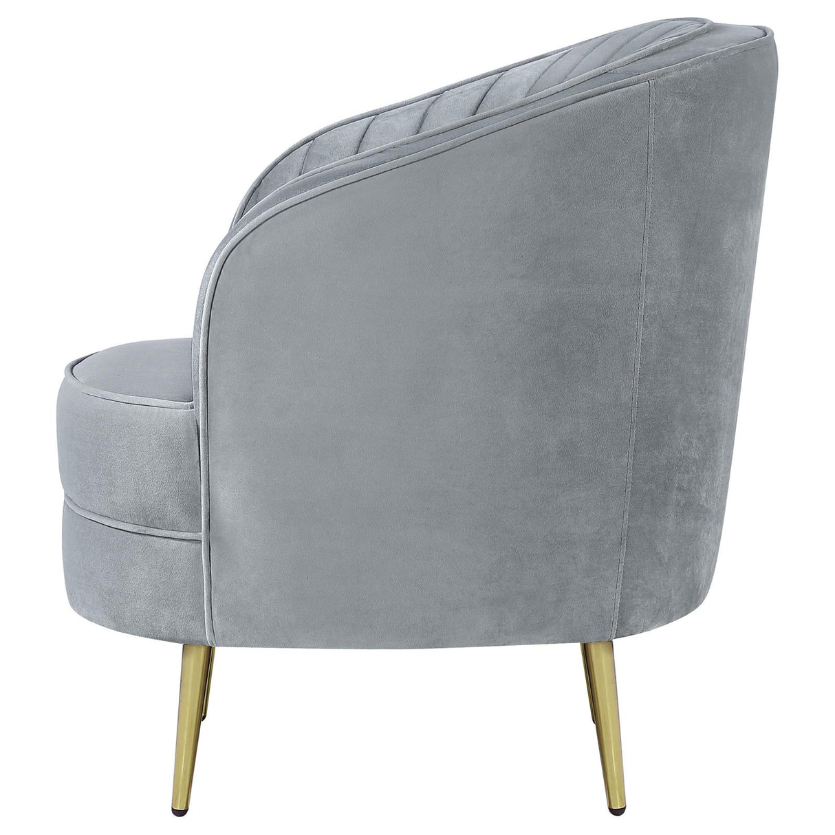 Sophia Gray and Gold Upholstered Chair from Coaster - Luna Furniture