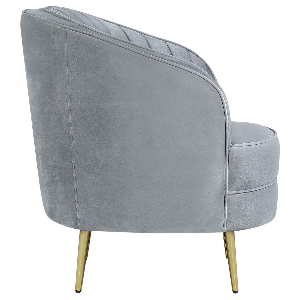 Sophia Gray and Gold Upholstered Chair from Coaster - Luna Furniture