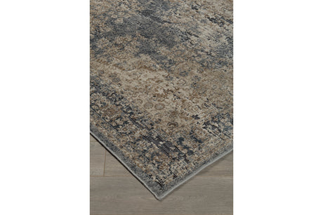 South Blue/Beige 8' x 10' Rug from Ashley Furniture - Luna Furniture