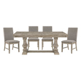 Southlake Brownish Gray Extendable Dining Set from Homelegance - Luna Furniture