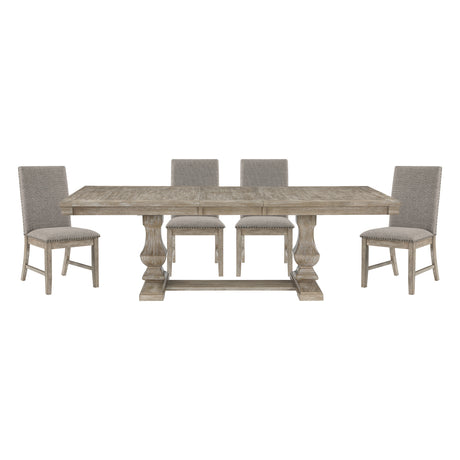 Southlake Brownish Gray Extendable Dining Set from Homelegance - Luna Furniture