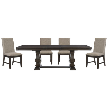 Southlake Wire Brushed Rustic Brown Dining Set from Homelegance - Luna Furniture