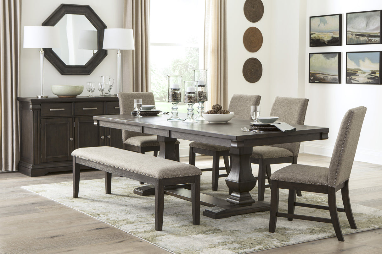 Southlake Wire Brushed Rustic Brown Dining Set from Homelegance - Luna Furniture