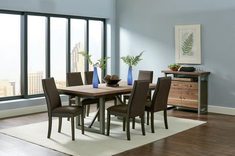 Spring Creek 7-Piece Rectangular Slat Dining Set from Coaster - Luna Furniture