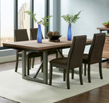 Spring Creek Natural Walnut 5-Piece Industrial Dining Set from Coaster - Luna Furniture
