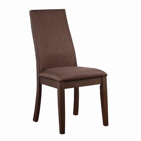 Spring Creek Rich Cocoa Brown Upholstered Side Chairs, Set of 2 from Coaster - Luna Furniture