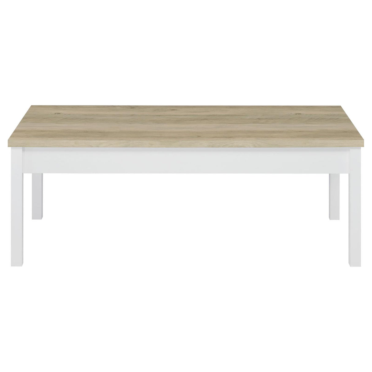 Stacie Antique Pine and White 3-Piece Composite Wood Coffee Table Set from Coaster - Luna Furniture