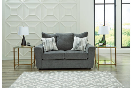 Stairatt Gravel Loveseat from Ashley - Luna Furniture
