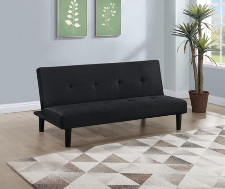 Stanford Black Multipurpose Upholstered Tufted Convertible Sofa Bed from Coaster - Luna Furniture