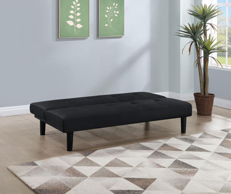 Stanford Black Multipurpose Upholstered Tufted Convertible Sofa Bed from Coaster - Luna Furniture